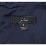 J Crew Dress Women 6 Navy Blue Guipure Lace Spaghetti Strap Scallop Edge Preppy Photo 6