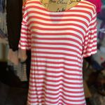 None Stripe Red Women’s top Photo 0