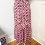 Anthropologie Corey Lynn Calter Annabel Pink Ruffle Shirt Dress Maxi Small Photo 11