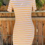 FATE. Kristin Striped Mini Dress Pink Yellow size L Photo 6