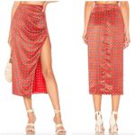 House of Harlow 1960 x REVOLVE Elin High Waist Red Geo Print Midi Skirt
S Photo 3