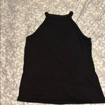 Black High Neck Tank Top with Fitted Design Size XL Photo 2