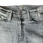 MOTHER The Button Fly Dazzler Ankle Straight Blue Size 26 Photo 3