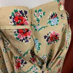 Vintage cottagecore pleated wildflower midi skirt Tan Size 6 Photo 5