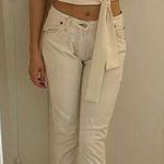 RE/DONE White low rise redone levis straight jeans Photo 0