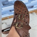 Antelope  Brown Peforated Two Buckle Leather Shoes 39/8.5 Photo 2