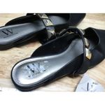 & Other Stories Worthington Women's 8.5 Black Leather Studded Pointed Toe Classic Slip-On Mules Photo 5