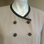 Le Suit Paris New York Beige & Black Top.Skirt Set Top Is Double Breasted Sz 12P Photo 1