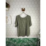 Lucky Brand Green Gathered Top - Size - Medium Photo 2