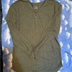 Olive green long sleeve thermal shirt Size 1X Photo 0