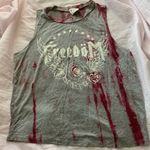 Freedom Rose tank top Gray Photo 3