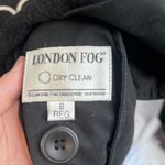 London Fog  Black Union Made Wool Lined Classic Long Trench Coat Size 8 Regular Photo 11