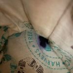 Vintage Harvey's Original Seatbelt Bag Treecycle Tote Double Handles Brown Photo 7