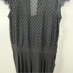 Julia Jordan Classic Black Illusion Lace Blousan Side Pocket Jumpsuit, Size 16 Photo 6