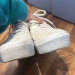 Vans Women’s 8.5 platform White Canvas Sneakers Classic Skate Style GUC Photo 3