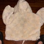 Anthropologie a white faux fur jacket by  in size S. Photo 2