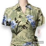 Caribbean Joe  size small wrap dress zip side spring breezes jungle clearing Photo 1