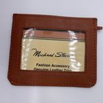 Michael Stevens Rugged Outland Leather Purse Red Brown Crossbody Mini Bag Wallet Photo 6