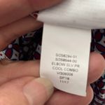 Banana Republic ‎ Red Blue Geometric Print Belted Shirt Dress Size 4 3/4 Sleeve Photo 6