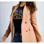 Pam & Gela  Black Cali Gold T-Shirt Sz XS / PETITE Photo 0