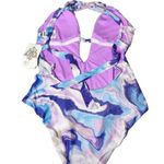 Becca Rebecca Virtue ORCHID MULTI Agate Skylar One-Piece Swimsuit Photo 2