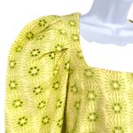 ZARA  Embroidered Openwork Puff Sleeve Peplum Top Size Small Photo 2