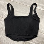 Nordstrom black bustier cropped tank top  Photo 1