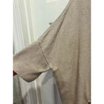 White House | Black Market Beige Tan Cowl Neck Zip-Up Sweater Poncho Size Medium Photo 2