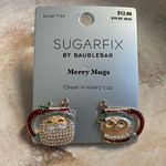BaubleBar SugarFix  Merry Mugs Santa & Mrs. Claus Earrings NEW Photo 0