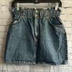 Bershka  Denim‎ Blue Denim Ruffle Top, Elastic Waist Skirt Womans Size Large Photo 0