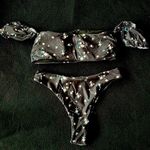 Boutique black floral off shoulder bikini Photo 4