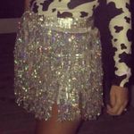 Amazon Silver Sequin Tassel Skirt Photo 0