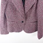 Talbots  Burgundy Tweed Long Sleeves Lined Single Button Closure Blazer Size 14 Photo 10