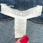 Eileen Fisher Raw Hem Medium Wash Skinny Denim Jeans Size 2 Photo 4