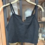 Free People FP Movement On Top Of The World tank sports bra top brami embossed Black Photo 1