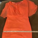 Women’s Chiffon Knee Length Dress with Draping Sleeves & Zip Up Back Size 12 Photo 11