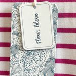 Fleur Bleue Stripe Comfy Sweatshirt Dress Size Large NWT Pink Photo 3