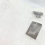 NWT J.Jill Womens Beachy Resortwear Boho Pull On 100% Linen Wide Leg Pants Small White Photo 3