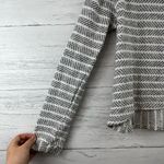 Anthropologie Amadi Gray Striped Mock Neck Knit Top Size M Photo 6