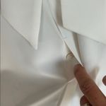 Ming Wang  Sleeveless Button Down White Blouse Size Large Photo 3