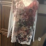 Appropriate Behavior Women's Floral Blouse Size 3X Brown Photo 10