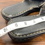 Born black, brown leather slide size 8/9.5”￼ Black Photo 5