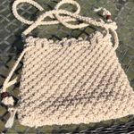 None Crochet macrame Cream crossbody purse Photo 0