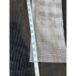 Fred Denim Plaid Skinny Dress Pants Size 34x32 Mid Rise Pockets Zip Gray/White Gray Photo 6