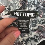 Hot Topic skulls and roses pinup keyhole back mini dress, stretchy, black,SM Photo 6