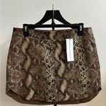 Karina Grimaldi  Snake Print Mini Skirt - Gray Photo 11