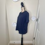 Brooks Brothers NTM: Vintage  Short Sleeve Navy with Delicate Floral Top Sz Large Photo 7