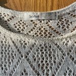 Skovhuus Knit Blouse or Cover Up Size Large Ivory 3/4 Sleeve Pullover Photo 1