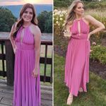 NWT Jonathan Simkhai Carli Plissé Halter Midi Photo 3