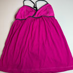 Lululemon  Tank Top‎ Athletic Built In Bra Hot Pink Criss Cross Back Activewear Photo 0